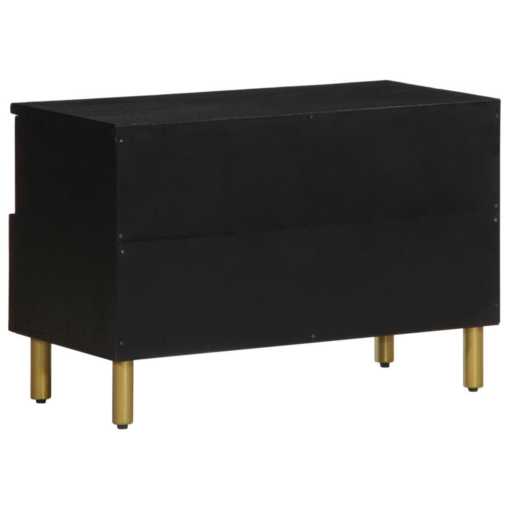 Móvel de TV 70x33x46 cm derivados de madeira preto