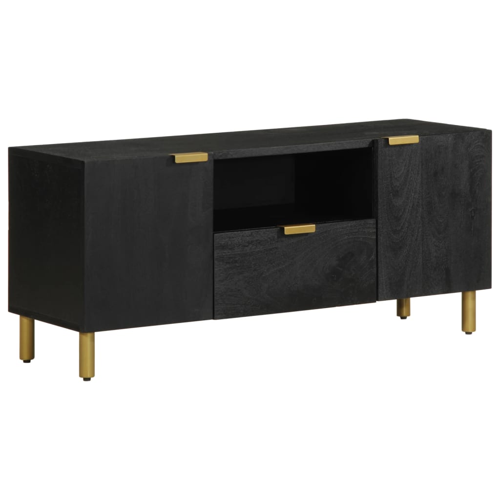 Móvel de TV 105x33x46 cm derivados de madeira preto