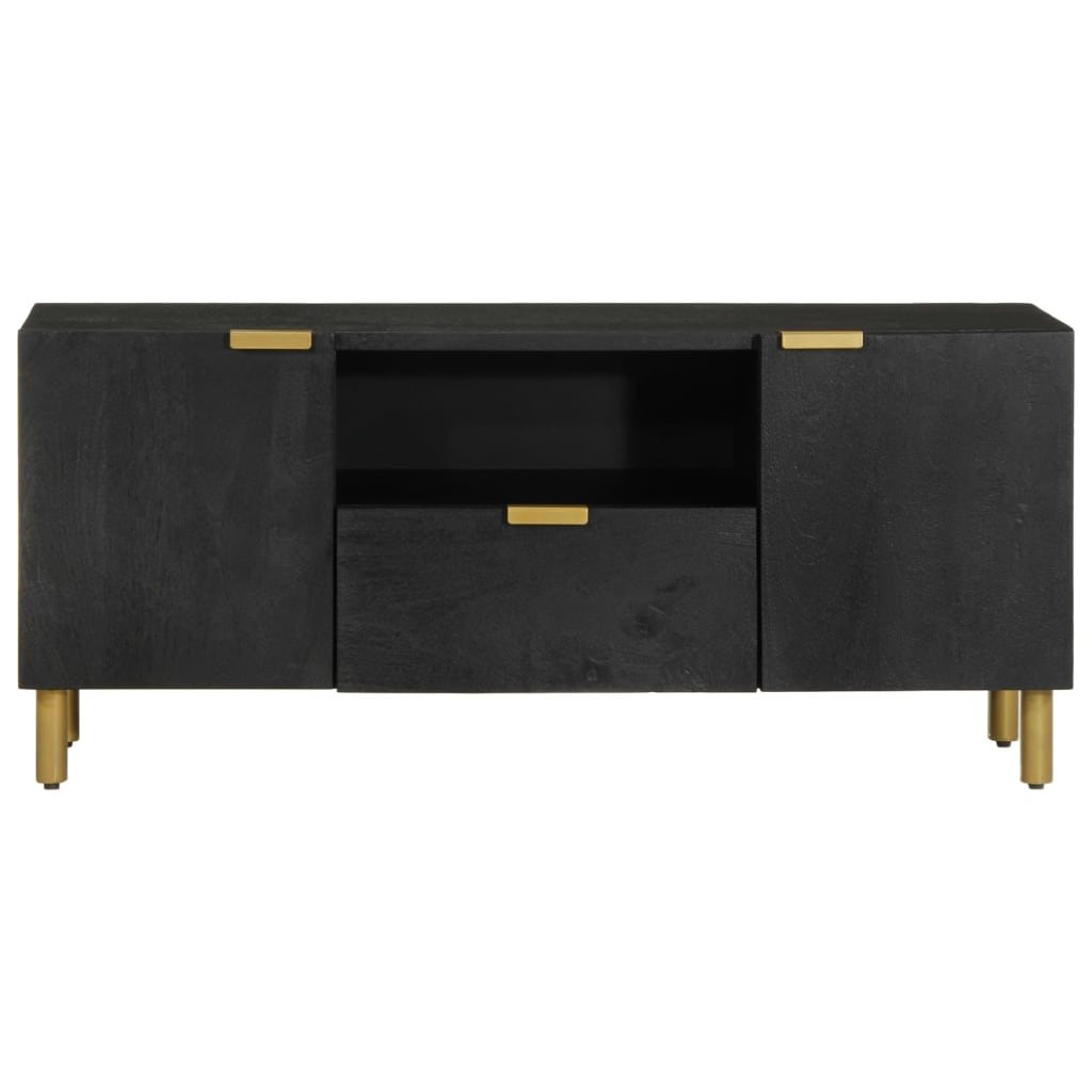 Móvel de TV 105x33x46 cm derivados de madeira preto
