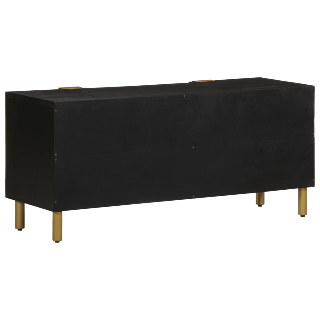 Móvel de TV 105x33x46 cm derivados de madeira preto