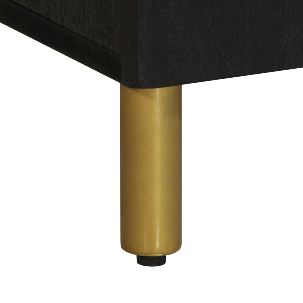 Móvel de TV 105x33x46 cm derivados de madeira preto