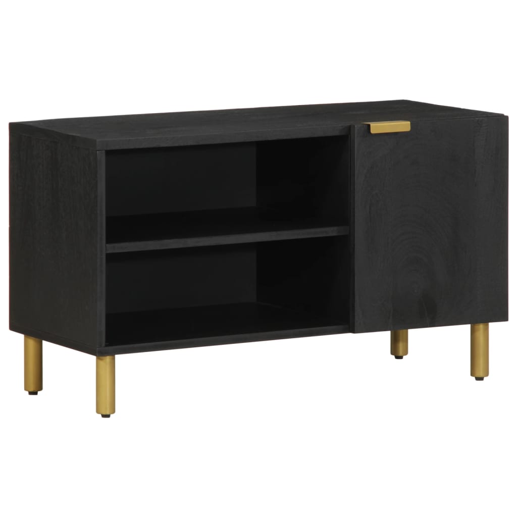 Móvel de TV 80x33x46 cm derivados de madeira preto