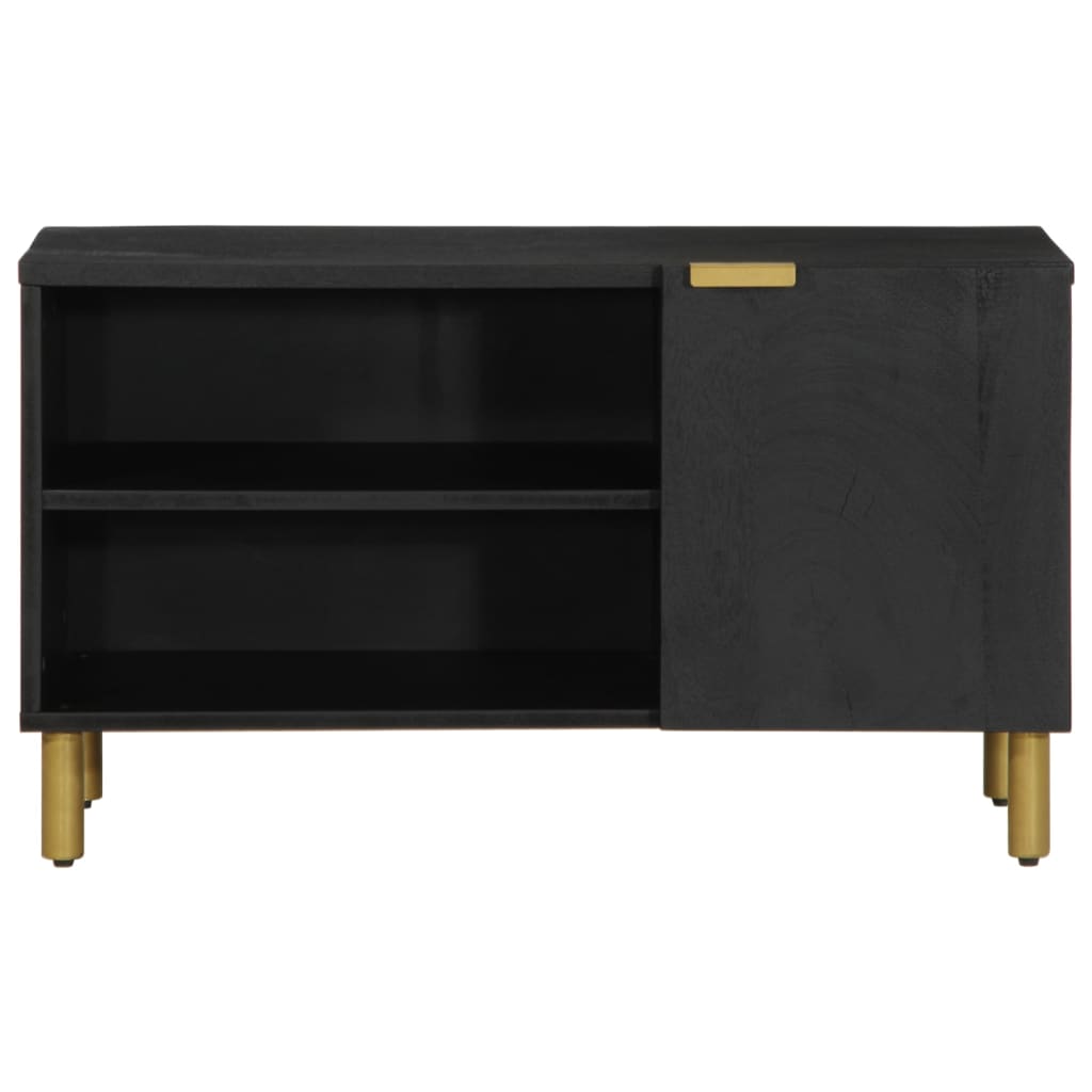 Móvel de TV 80x33x46 cm derivados de madeira preto