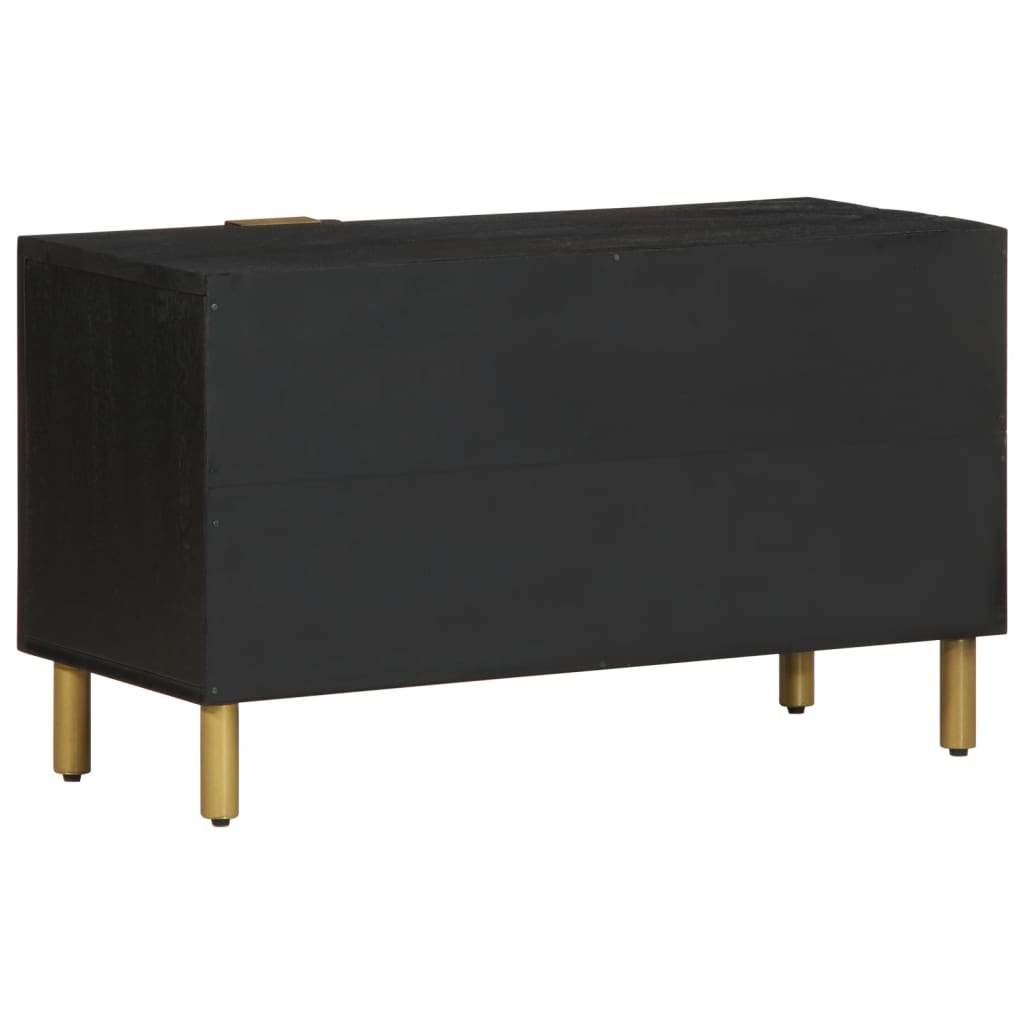 Móvel de TV 80x33x46 cm derivados de madeira preto