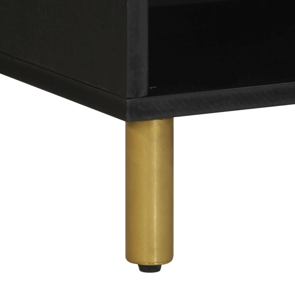 Móvel de TV 80x33x46 cm derivados de madeira preto