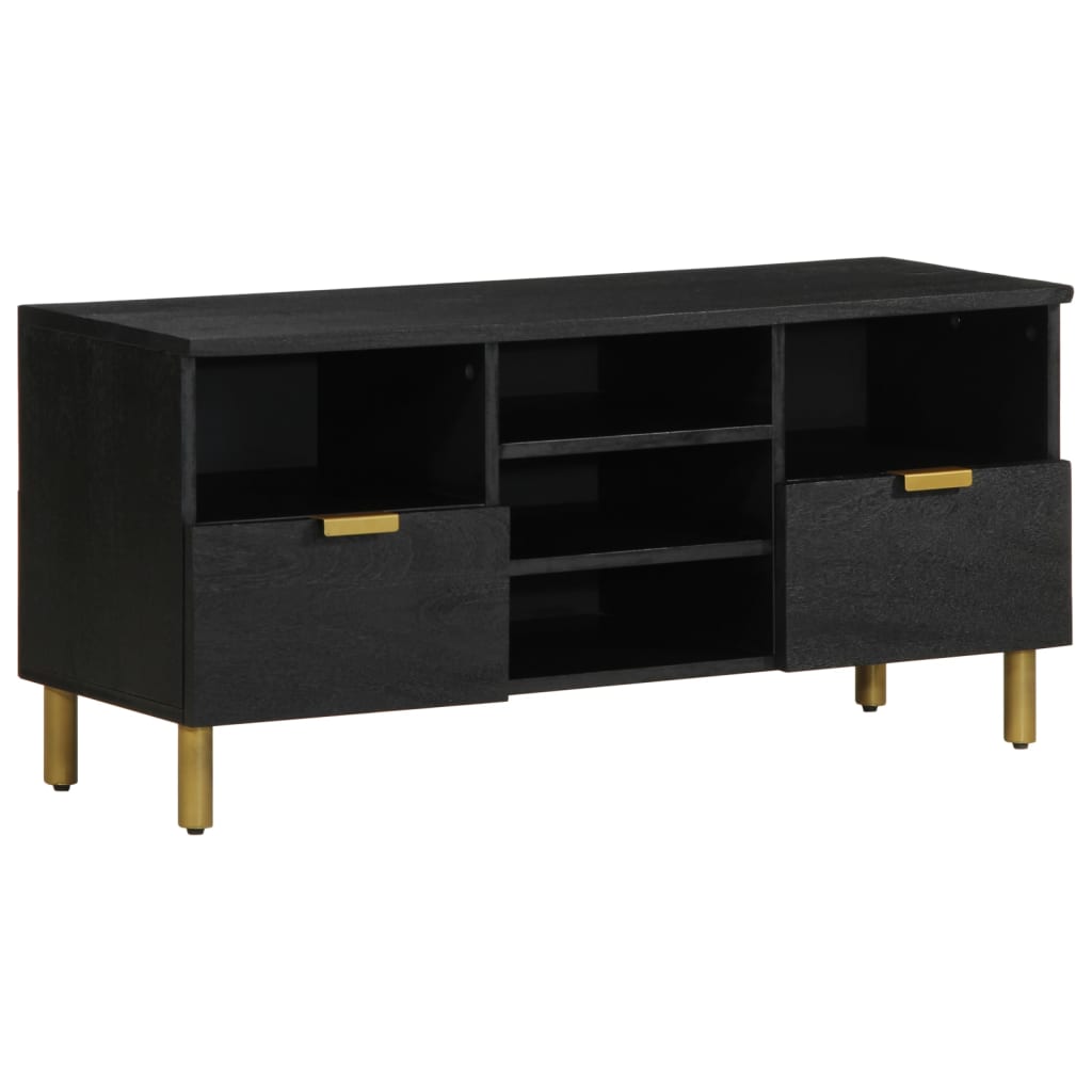 Móvel de TV 100x33x46 cm derivados de madeira preto