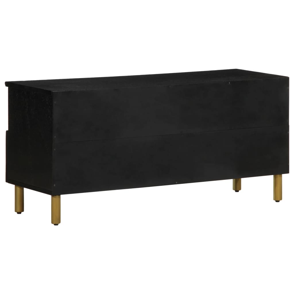 Móvel de TV 100x33x46 cm derivados de madeira preto