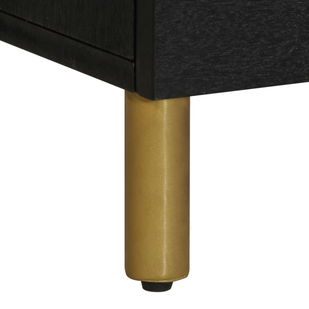 Móvel de TV 100x33x46 cm derivados de madeira preto