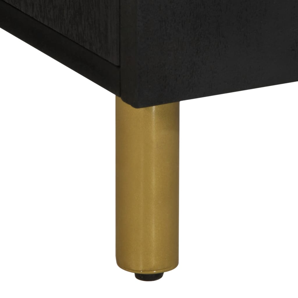 Armário para lavatório 62x33x58 cm derivados de madeira preto