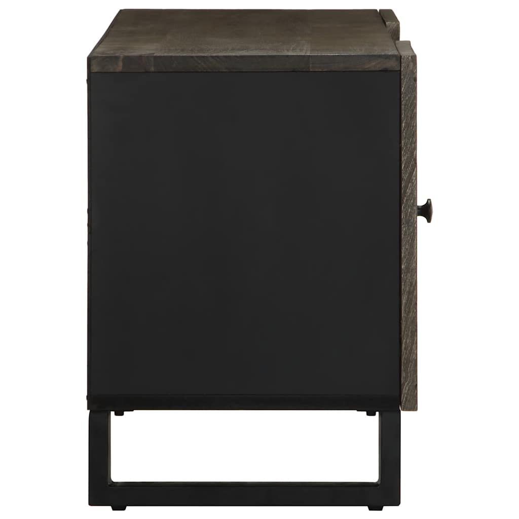 Móvel de TV 105x33x46 cm madeira de mangueira maciça preto