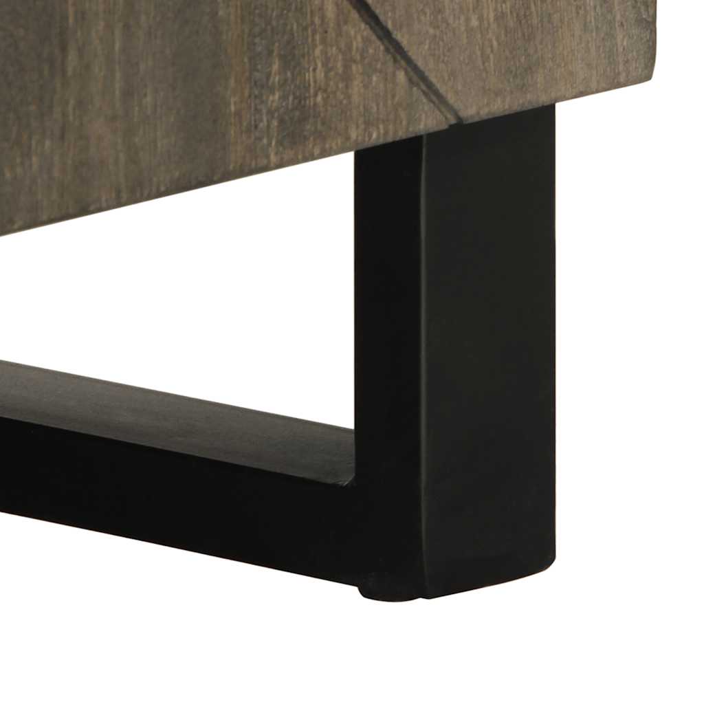 Móvel de TV 105x33x46 cm madeira de mangueira maciça preto