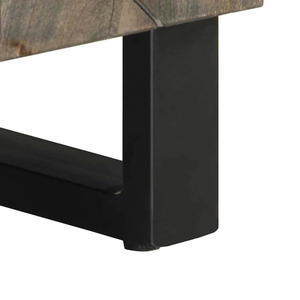 Móvel de TV 80x33x46 cm madeira de mangueira maciça preto
