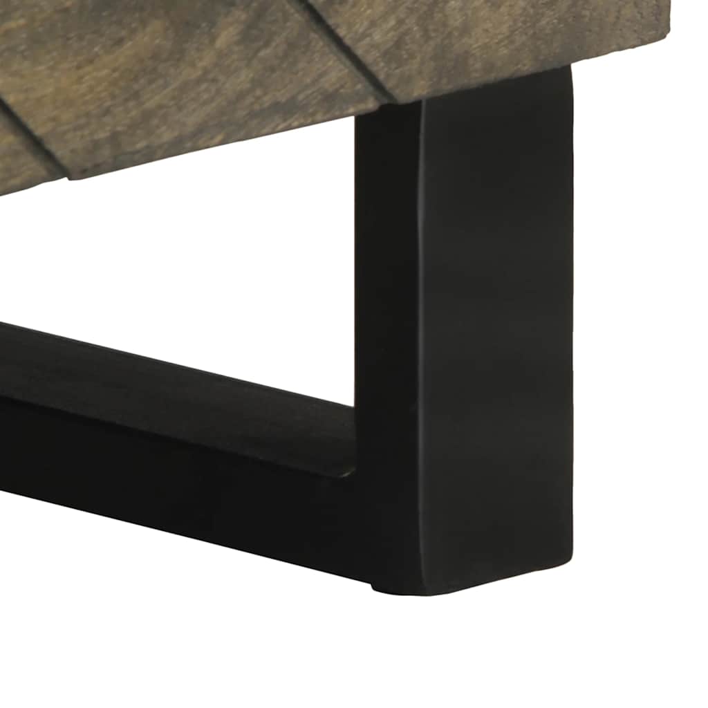 Móvel de TV 80x33x46 cm madeira de mangueira maciça preto
