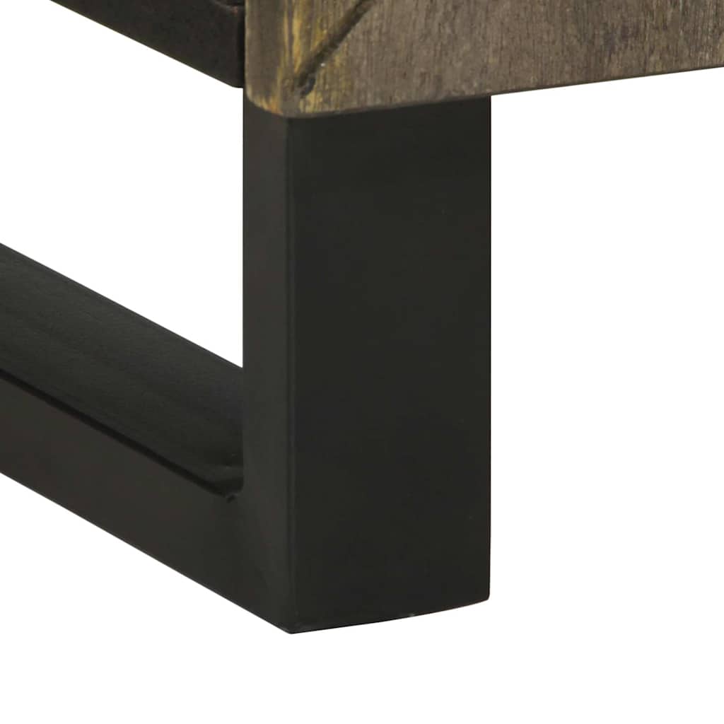 Armário para lavatório 62x33x58 cm madeira maciça manga preto
