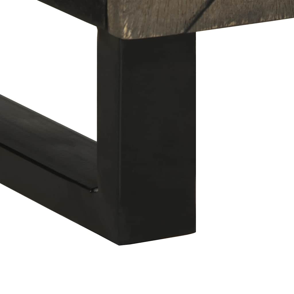 Armário de casa de banho 38x33x58 cm mangueira maciça preto