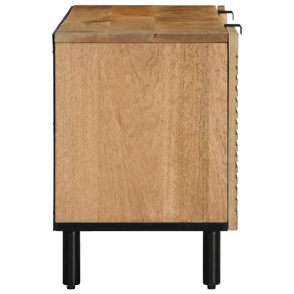 Móvel de TV castanho 105x33x46 cm madeira de mangueira maciça