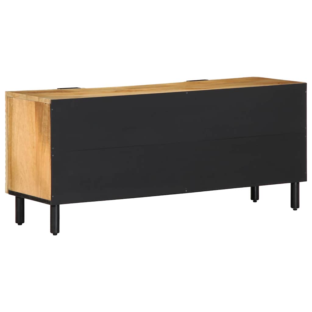 Móvel de TV castanho 105x33x46 cm madeira de mangueira maciça