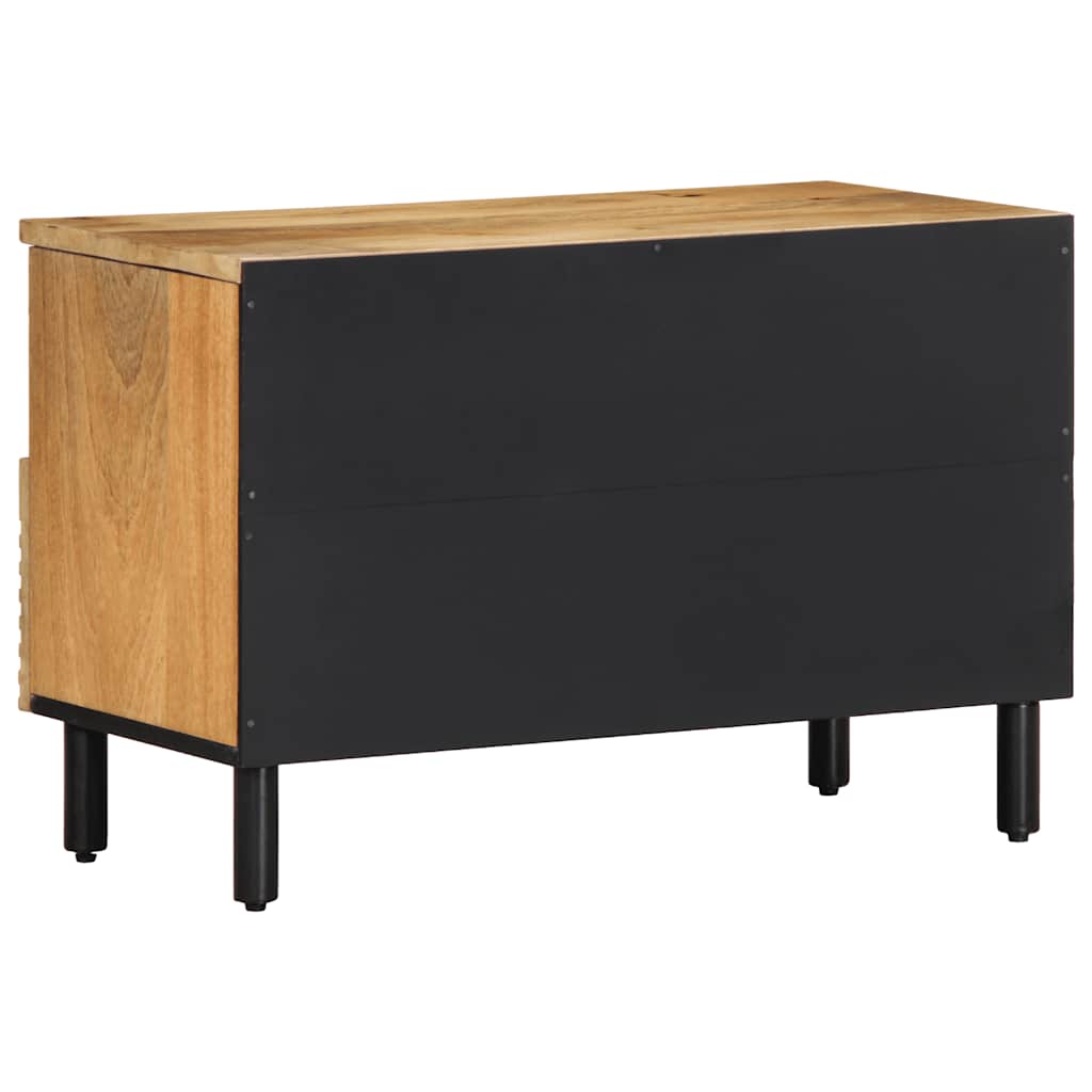 Móvel de TV 70x33x46 cm madeira de mangueira maciça castanho