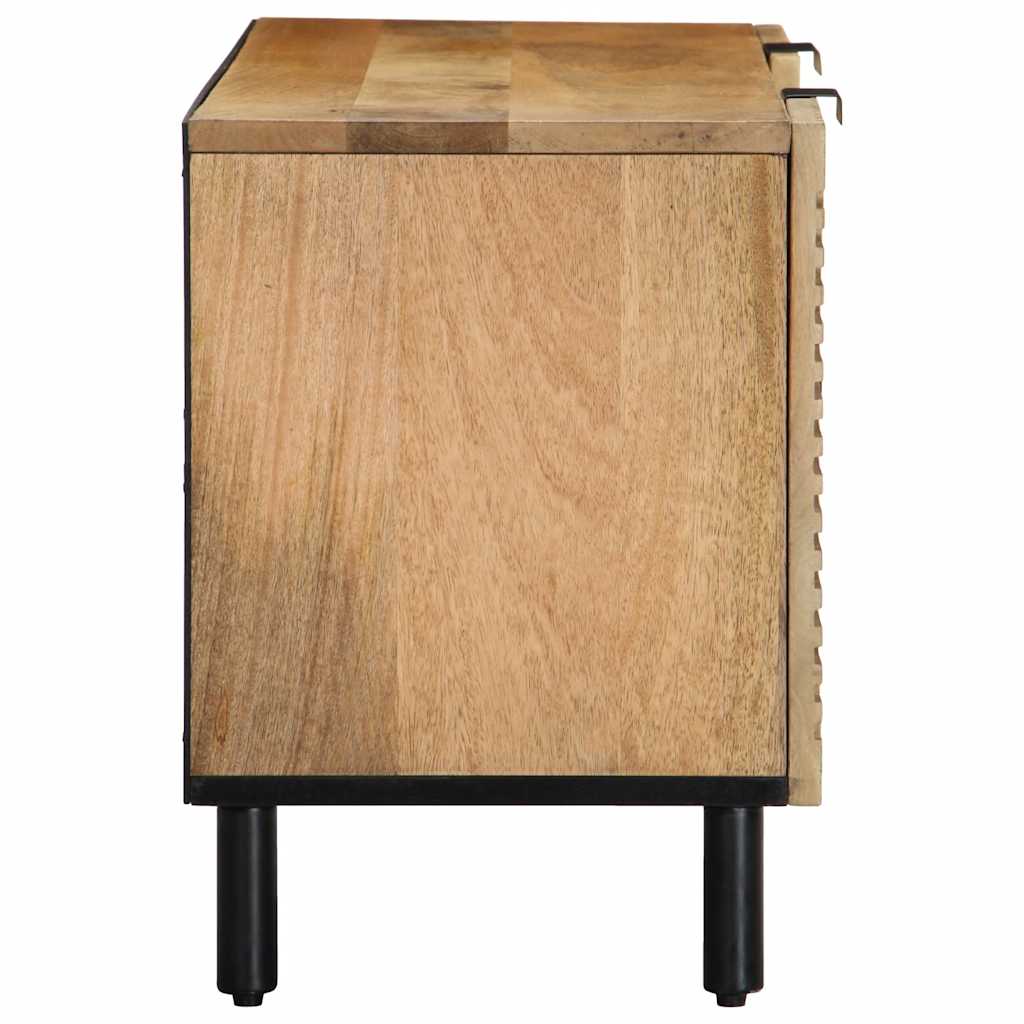 Móvel de TV castanho 105x33x46 cm madeira de mangueira maciça