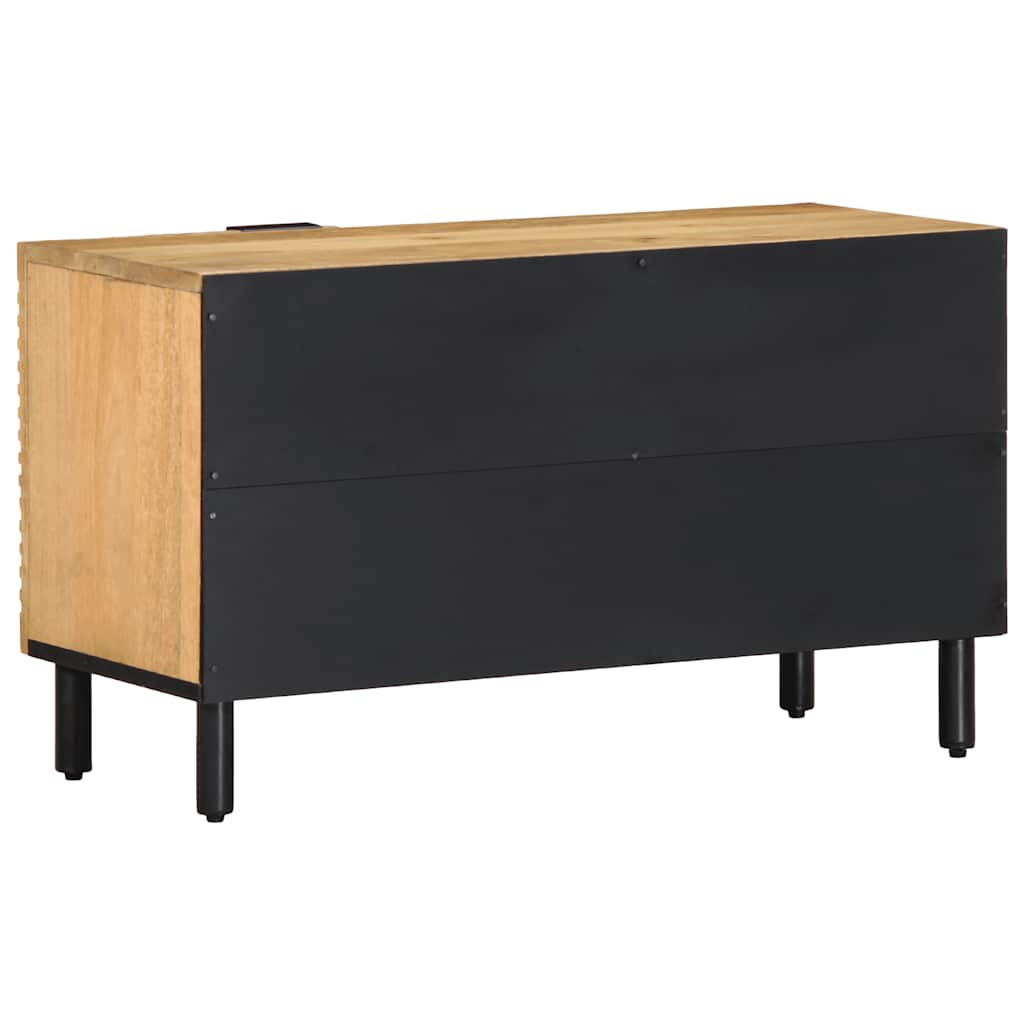 Móvel de TV 80x31,5x46 cm madeira de mangueira maciça castanho