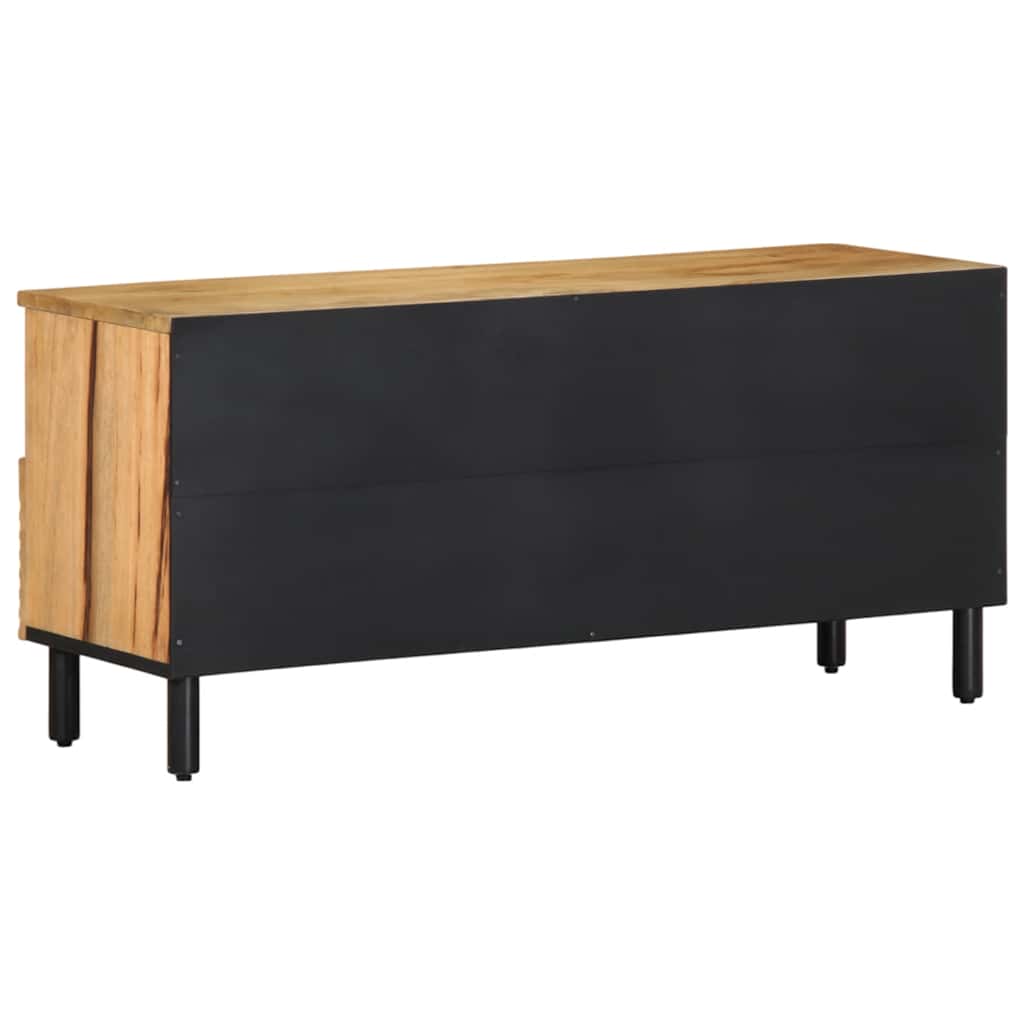 Móvel de TV 100x33x46 cm madeira de mangueira maciça castanho