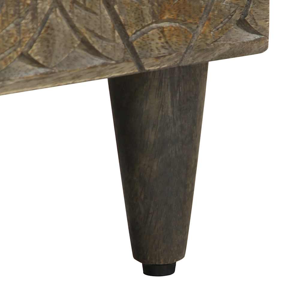 Móvel de TV 80x33x46 cm madeira de mangueira maciça preto