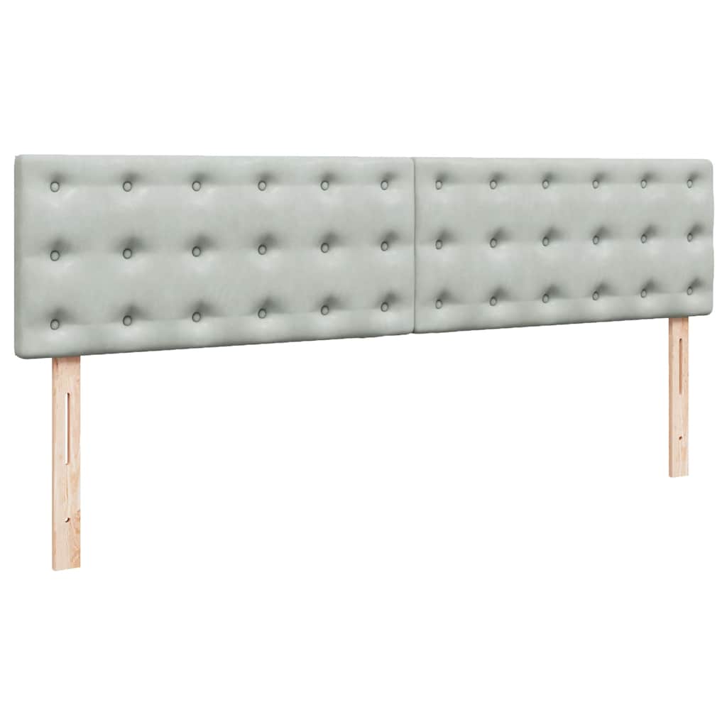 Estrutura de cama otomana com colchão 200x200 cm cinzento claro