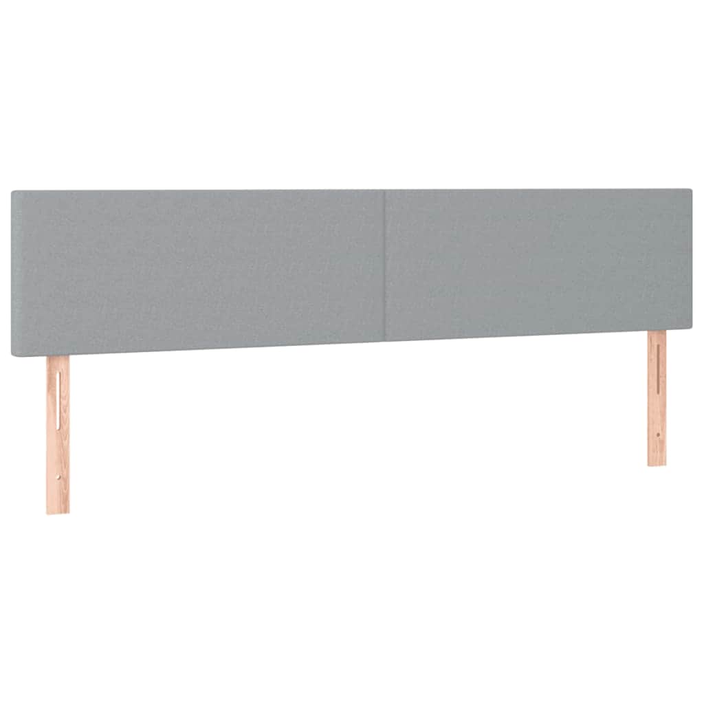 Estrutura de cama otomana com colchões tecido cinzento claro