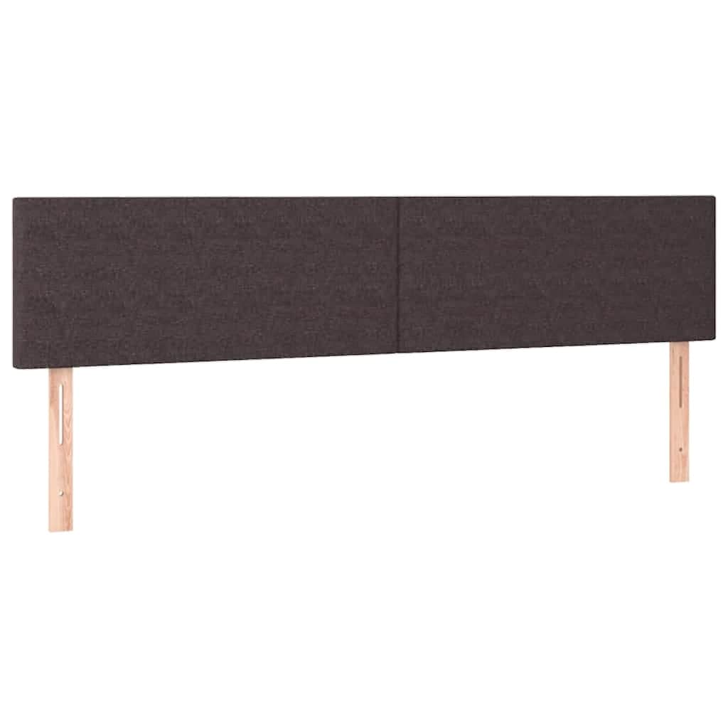 Estrutura de cama otomana com colchões tecido castanho escuro