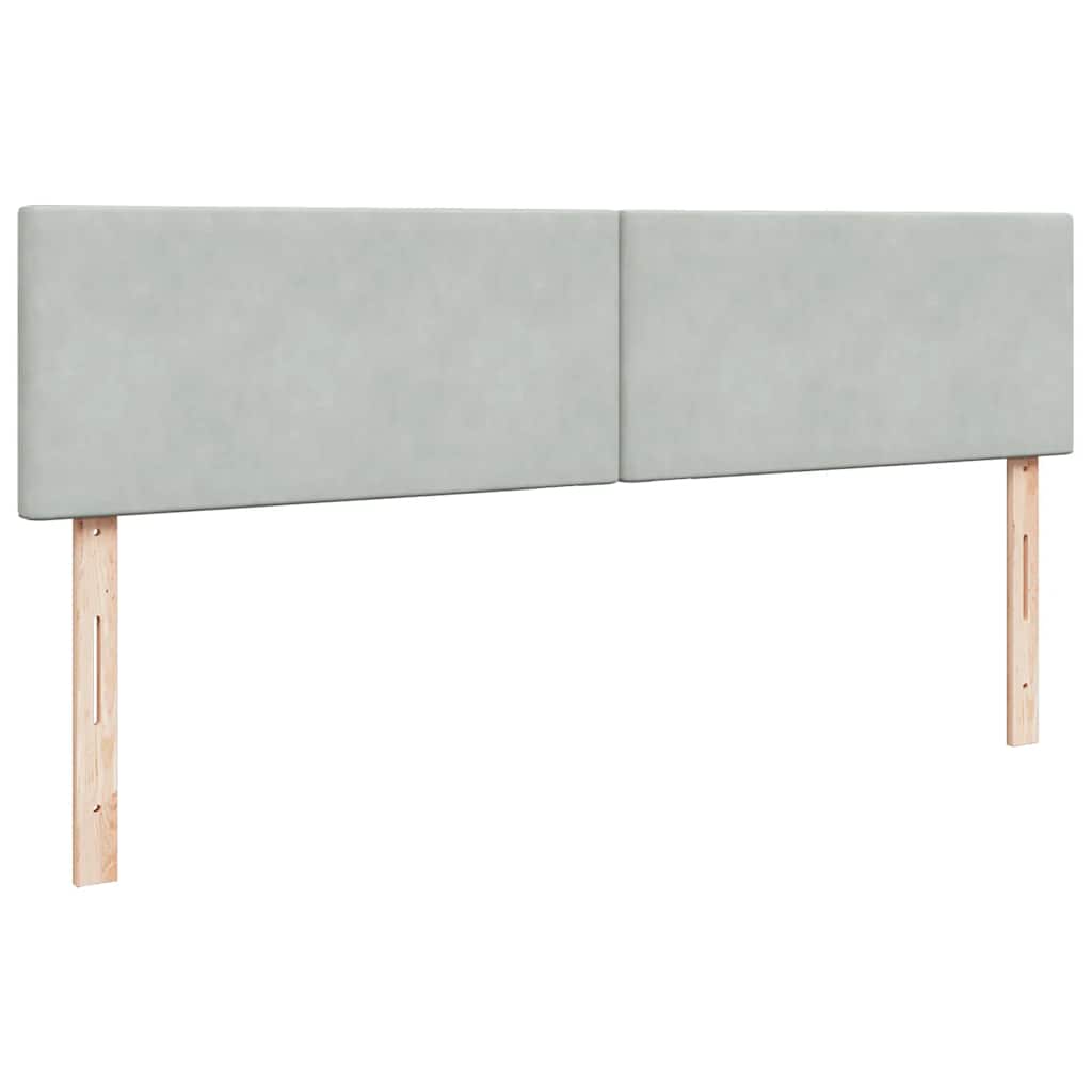 Estrutura cama otomana colchões 200x200cm veludo cinzento claro