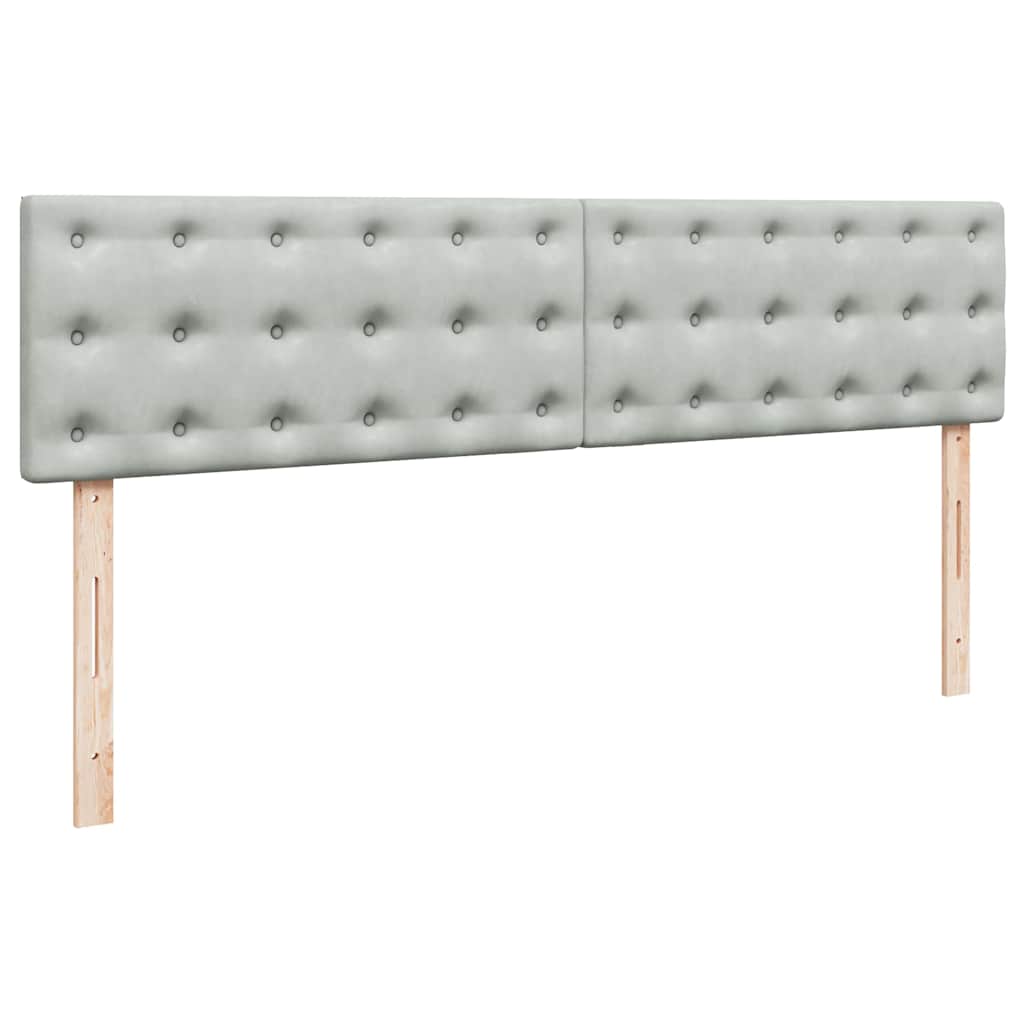 Estrutura cama otomana colchões 200x200cm veludo cinzento claro