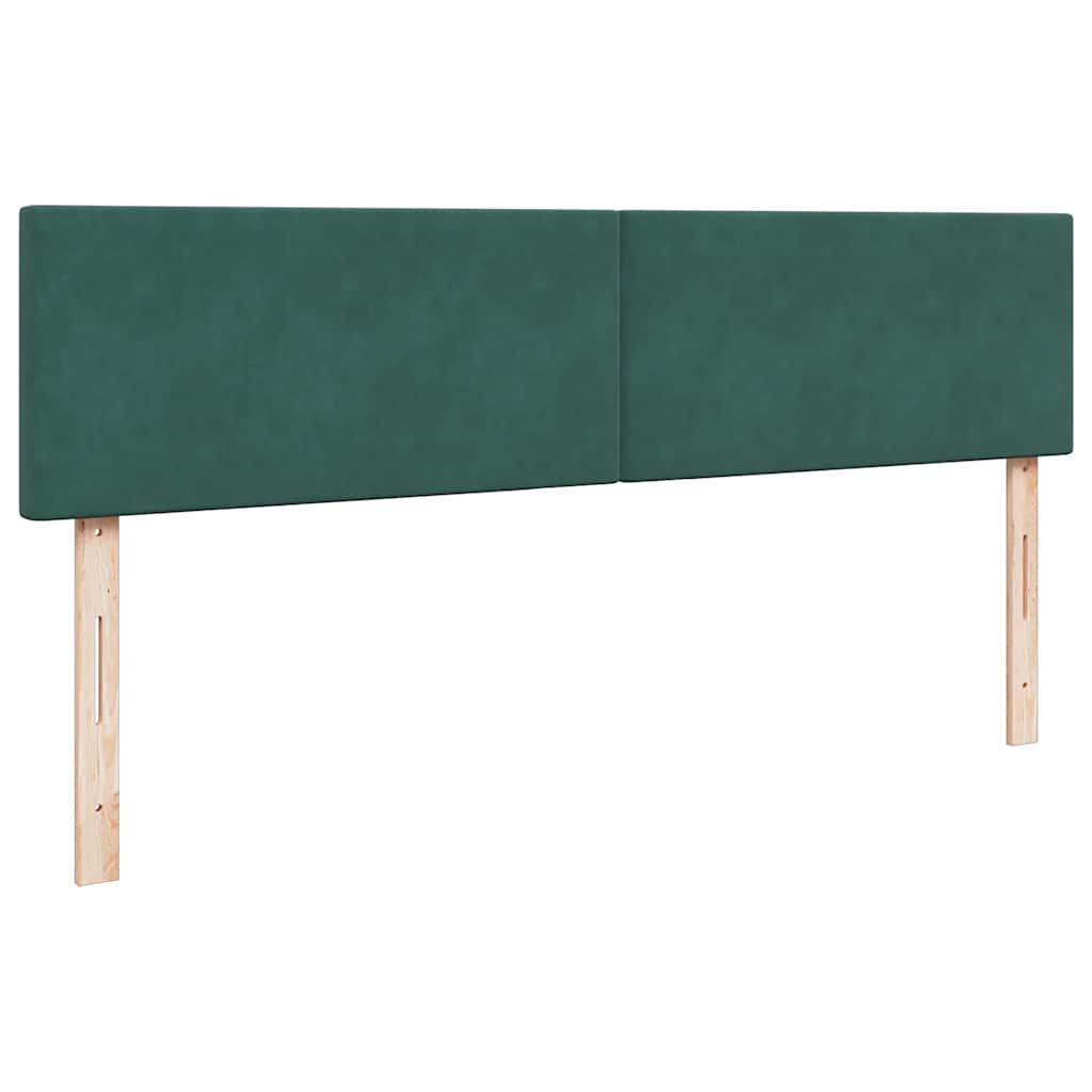Estrutura de cama otomana com colchão 160x200 cm verde escuro
