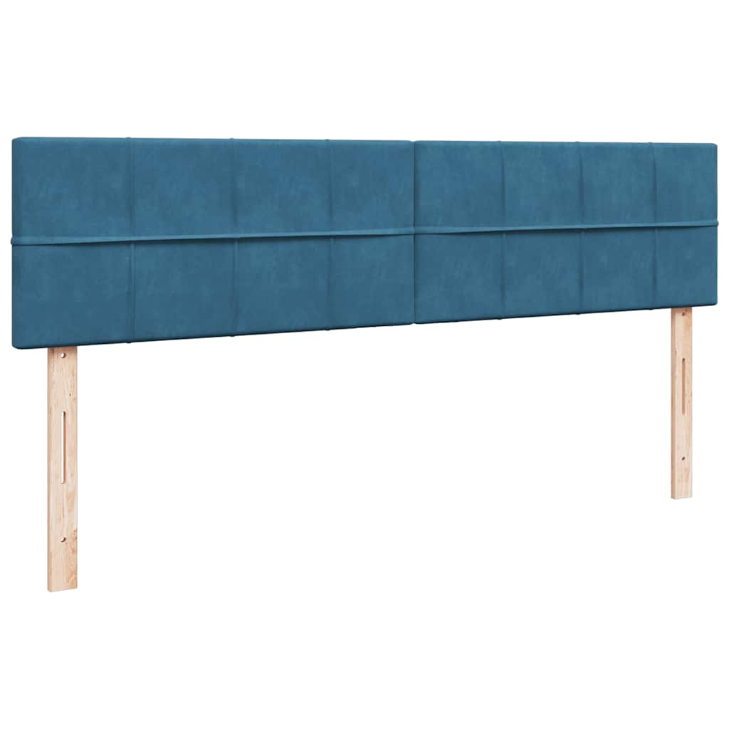 Estrutura de cama otomana com colchão 180x200 cm azul escuro