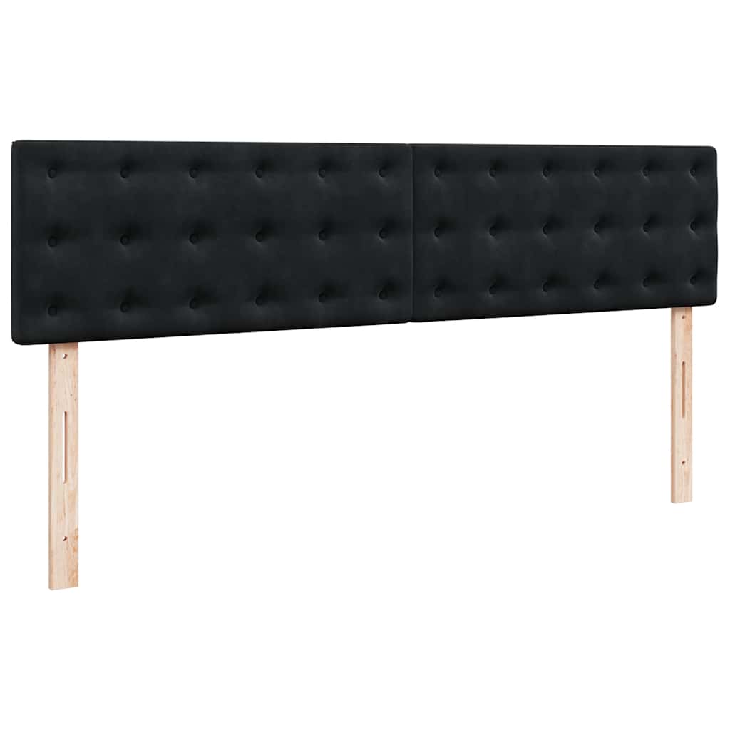 Estrutura de cama otomana com colchão 180x200 cm veludo preto