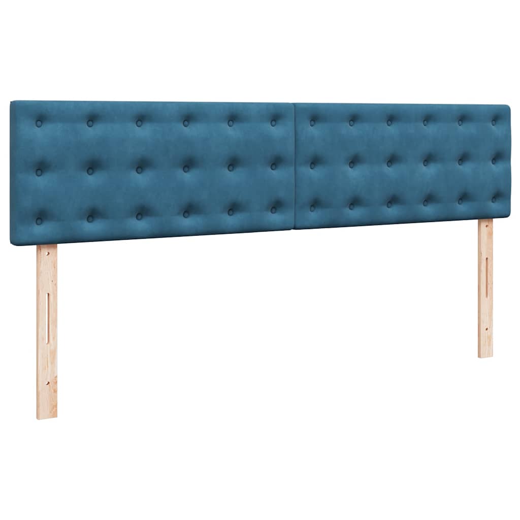 Estrutura de cama otomana com colchão 180x200 cm azul escuro
