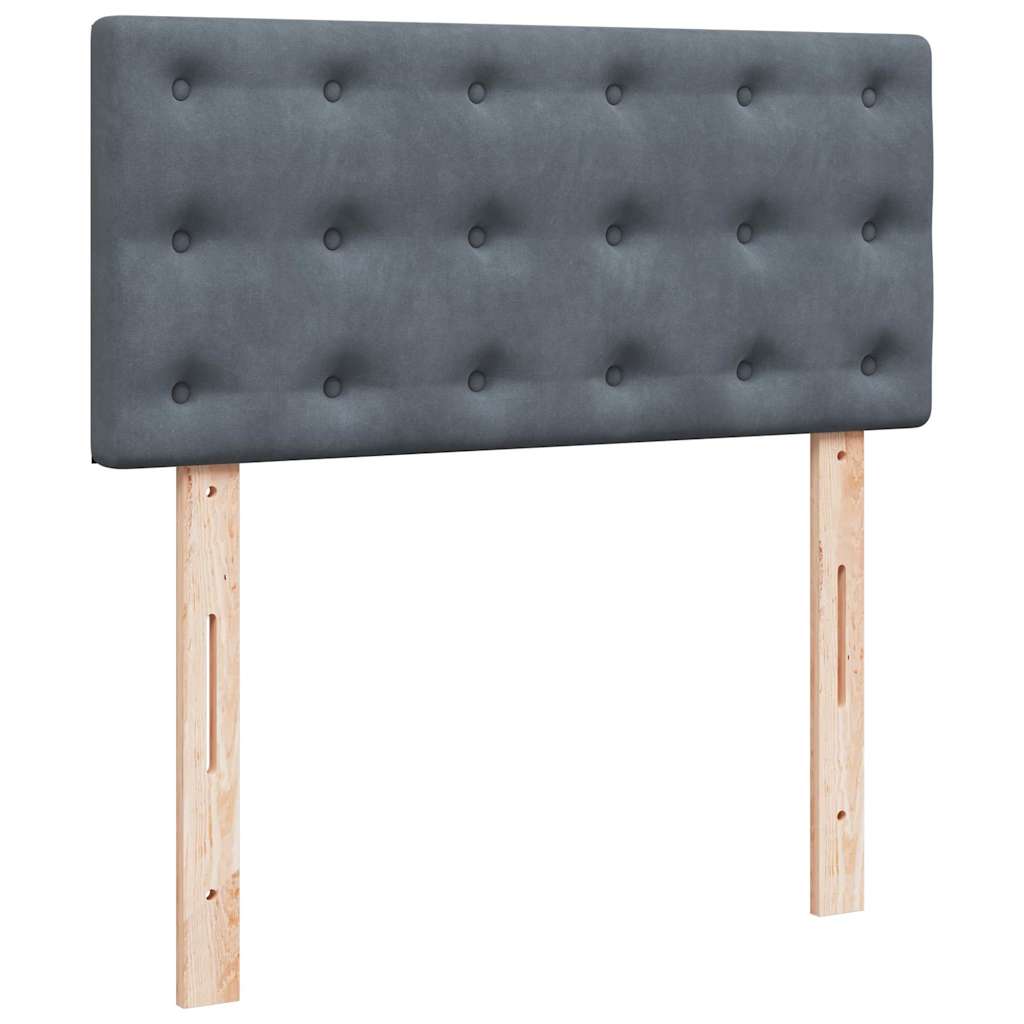 Estrutura cama otomana colchões 160x200 cm cinzento escuro