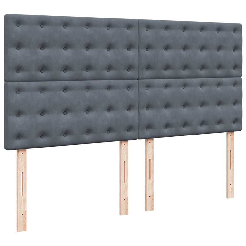 Estrutura cama otomana colchões 180x200 cm cinzento escuro