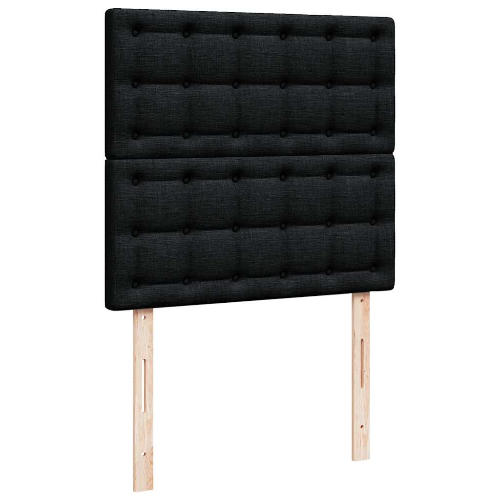 63 / 5,000 Estrutura de cama otomana com colchões tecido preto
