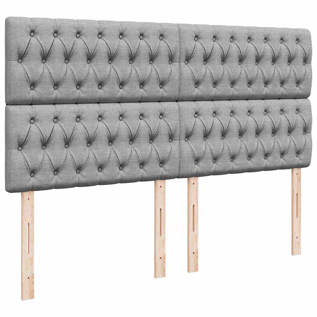 Estrutura de cama otomana com colchão 180x200 cm cinzento claro