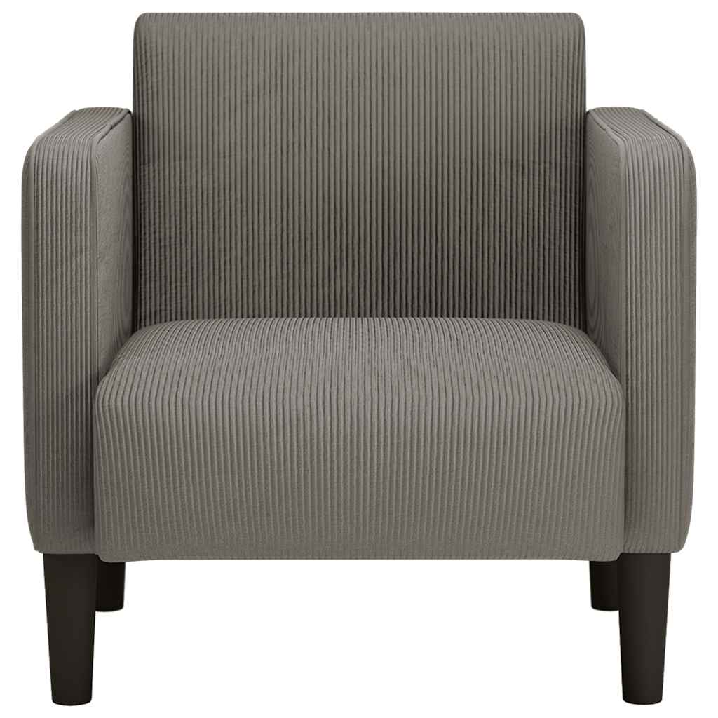 Poltrona com apoio de braços 54 cm tecido corduroy
