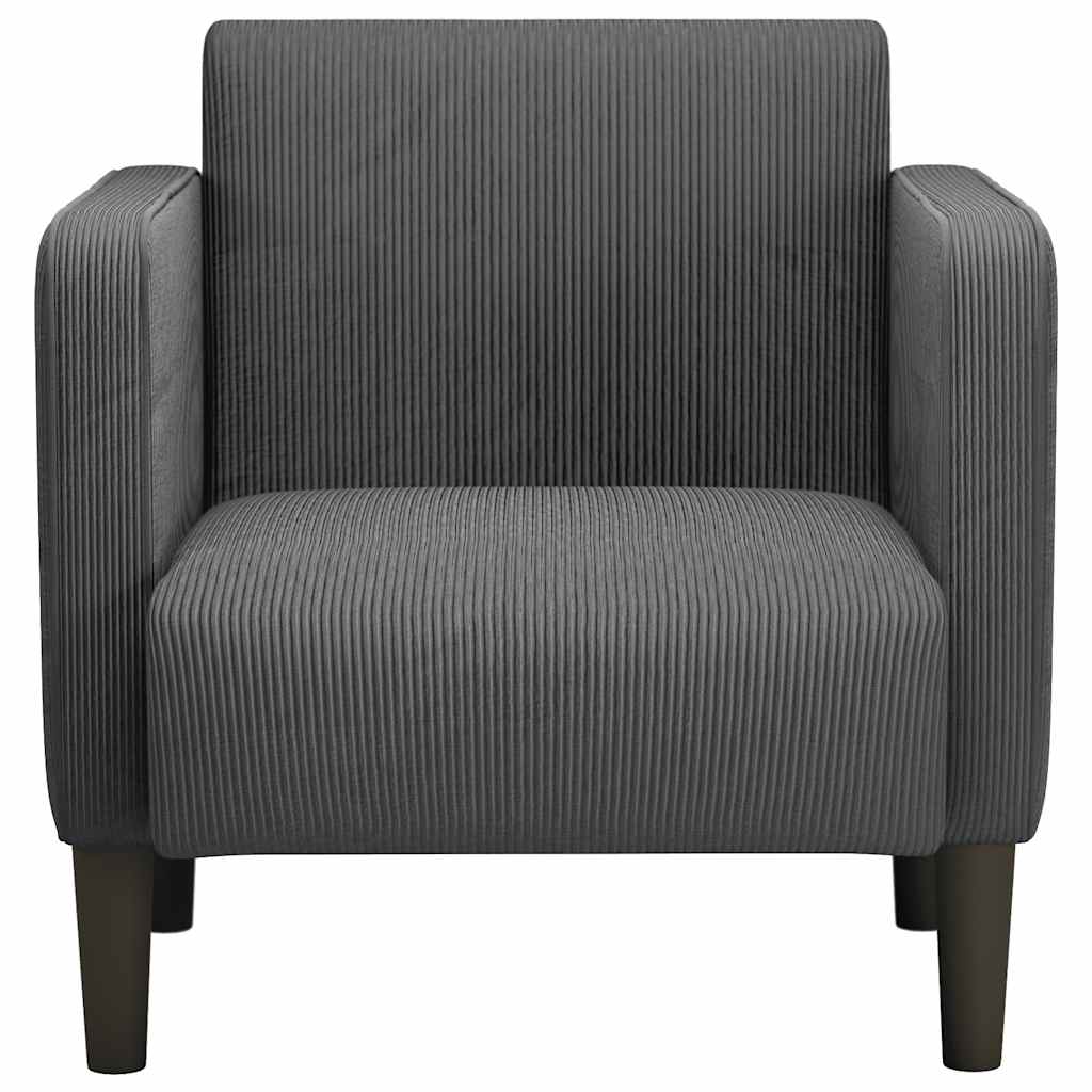 Poltrona com apoio de braços 54 cm tecido corduroy