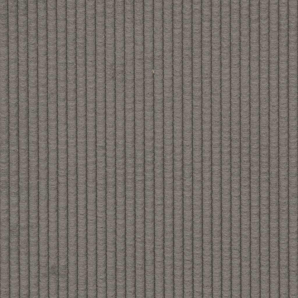 Sofá-luvas 109 cm tecido corduroy cinzento-claro