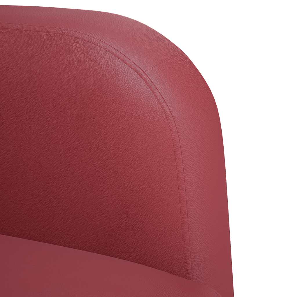 Poltrona com apoios de braços 54 cm couro artificial