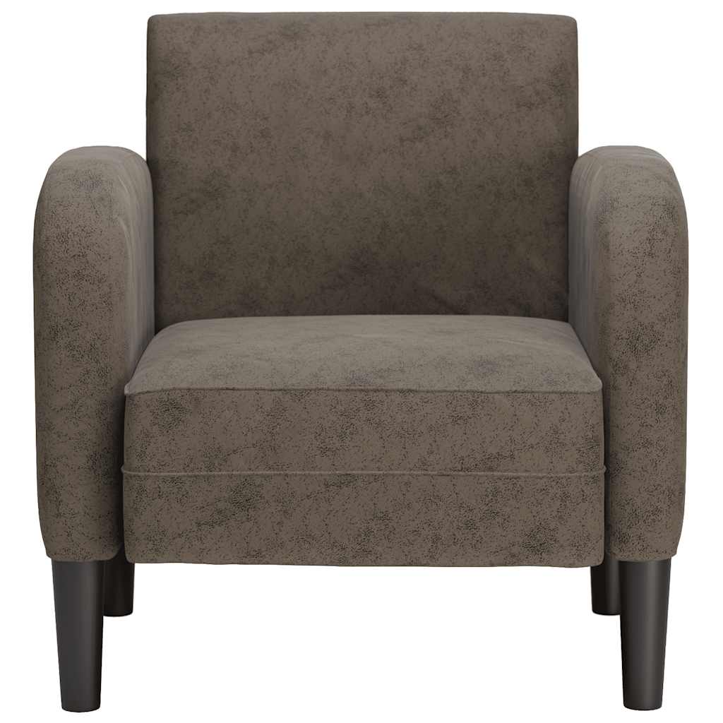 Poltrona com apoios de braços 54 cm couro artificial