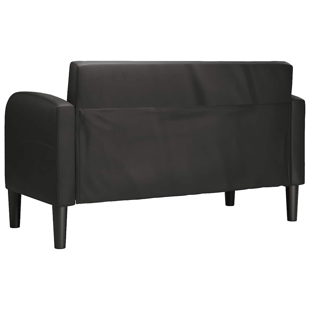 Sofá-luvas 110 cm couro artificial preto