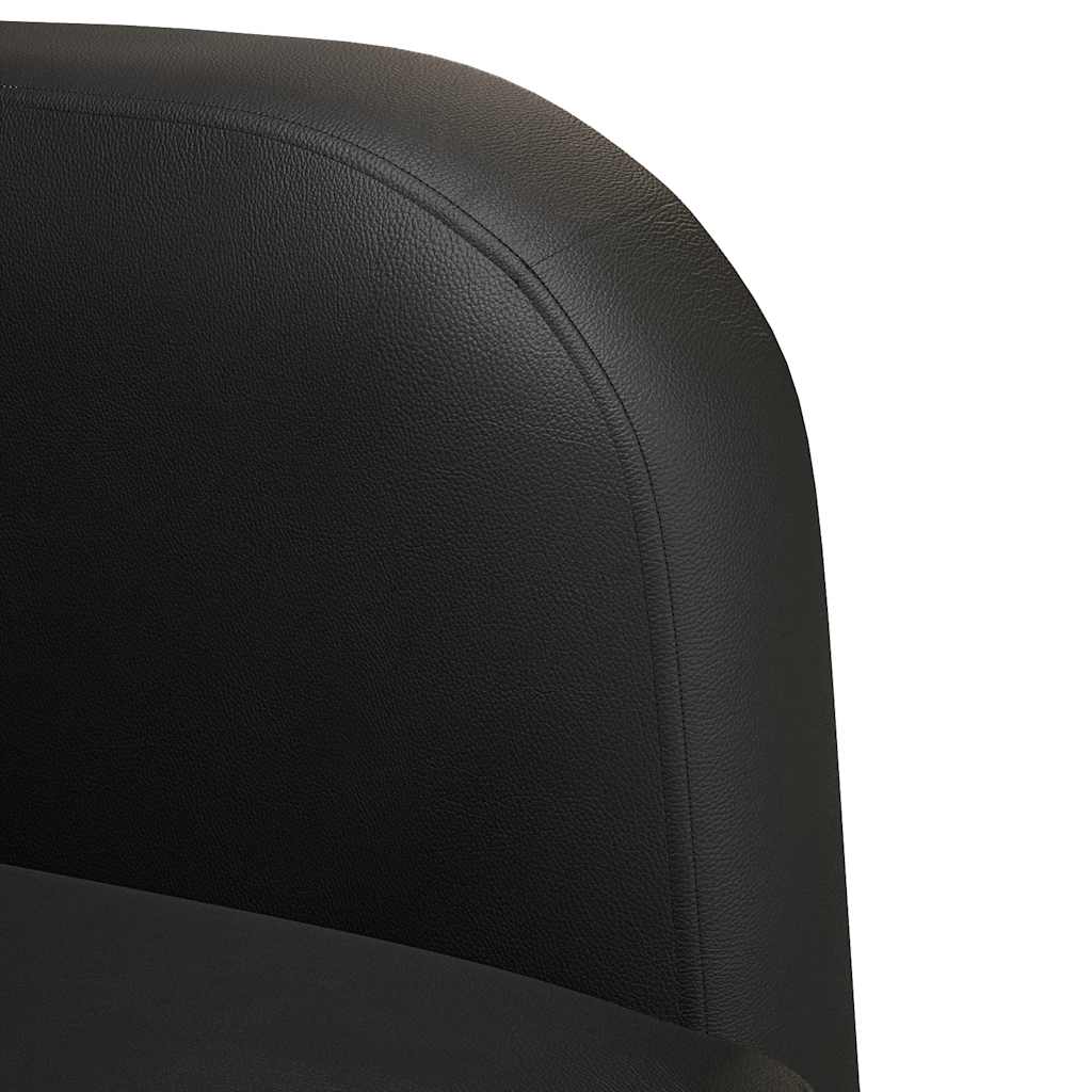 Sofá-luvas 110 cm couro artificial preto