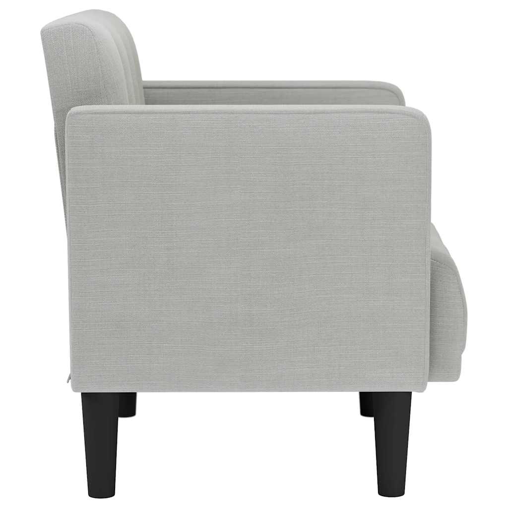 Poltrona com apoio de braços 53 cm tecido cinzento nublado