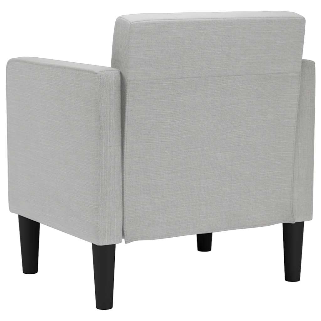 Poltrona com apoio de braços 53 cm tecido cinzento nublado