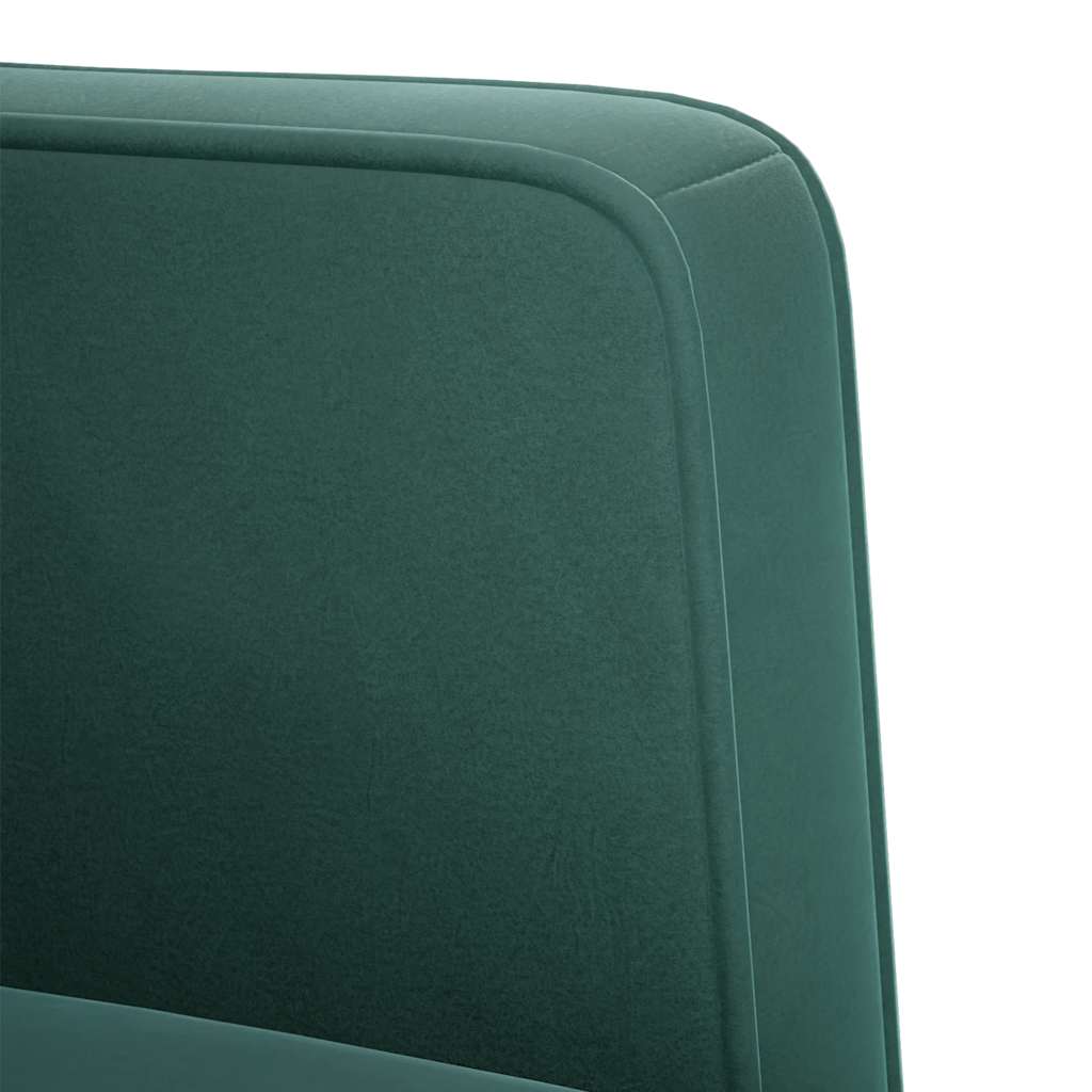 Poltrona com apoio de braços 53 cm veludo verde-escuro