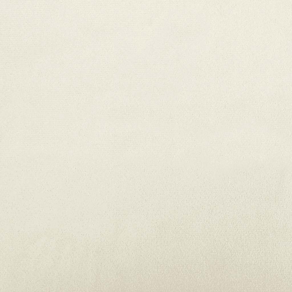 Poltrona com apoio de braços 53 cm veludo creme